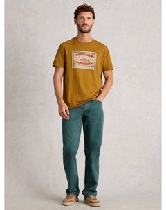 Футболка Abersoch Cotton Regular Fit с принтом Circus, Yellow White stuff