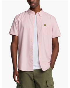 Хлопковая оксфордская рубашка с коротким рукавом, Light Pink Lyle & scott