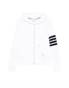 Худи Classic Loopback with Engineered 4 Bar Zip Up Hoodie 'White/Navy' Thom browne