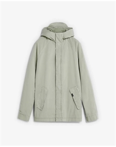Легкая мужская парка с фиксированным капюшоном, светло-серый Scalpers
