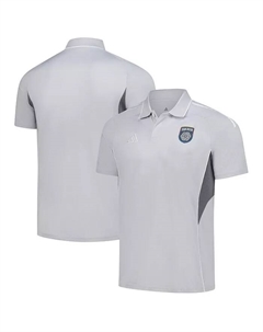 Мужская тренировочная поло San Diego FC 2025 серебристого цвета Adidas