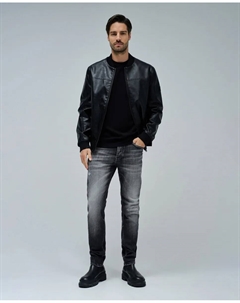 Мужские джинсы узкого кроя серии Craft, черный Salsa jeans