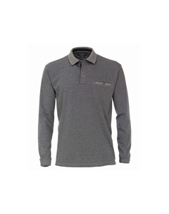 Поло langarm, синий Venti