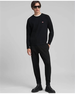 Мужской свитер с длинными рукавами и круглым вырезом, черный Replay