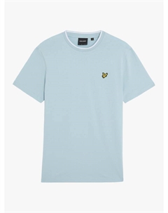 Футболка с ваточным воротником Regular Fit, Freshwater/White Lyle & scott