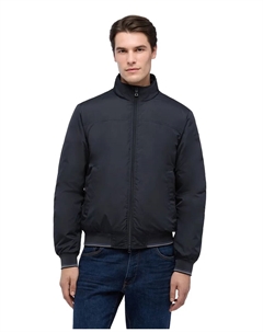 Мужская куртка-бомбер с экологичной подкладкой, темно-синий Geox
