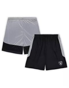 Мужские шорты больших размеров с логотипом команды Las Vegas Raiders, черные Fanatics