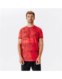 Футболка Club Wavy красно-чёрная Kipsta