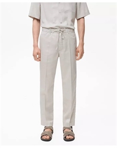 Мужские джоггеры из лиоцелла и хлопка, белый Mango