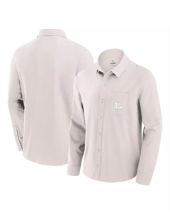 Мужская кремовая рубашка с длинным рукавом Cincinnati Bengals Front Office на пуговицах Fanatics