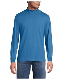 Большой и высокий супер-трикотажный водолазка, синий Lands' end