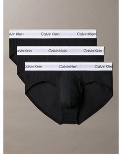 Хлопковые трусы Icon с эффектом стрейч, Pack of 3, Black Calvin klein