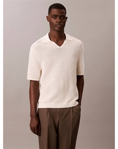 Snowy Tech Knit джемпер с короткими рукавами, Tofu Calvin klein