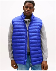 Мужской стеганый жилет на молнии больших размеров, индиго Tommy hilfiger