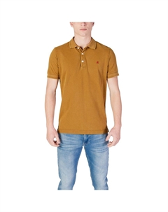 Рубашка-поло из бронзового хлопка, бронзовый Replay