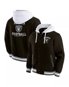 Мужская худи-куртка на молнии Darius Rucker Collection by Black Las Vegas Raiders Fanatics