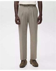 Мужские брюки Fluid прямого кроя, серый Mango