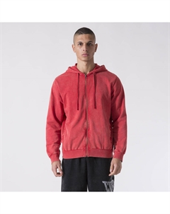 Толстовка с капюшоном на молнии для тренировок и бокса из огненно-красного хлопка Everlast