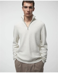 Кофта на молнии, структура, белый Сфера