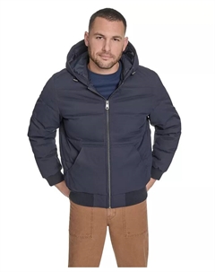 Мужская стеганая куртка-бомбер с капюшоном, синий Levi's®