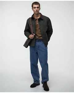 Куртка с контрастными карманами, темно-зеленый Сфера