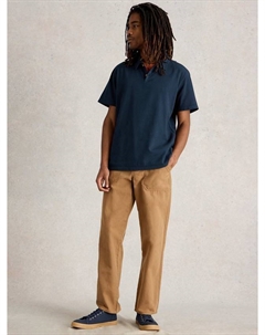 Органическая хлопковая поло с коротким рукавом Regular Fit от Anderby, Dark Navy White stuff