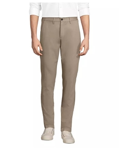 Мужские дорожные брюки-чинос Slim Fit, загар/бежевый Lands' end