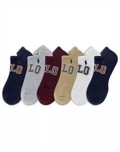 Мужские носки 6 штук Varsity Logo Low Cut, мультиколор Polo ralph lauren