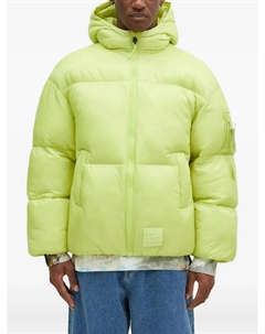 Стеганая куртка с капюшоном, зеленый Alpha industries