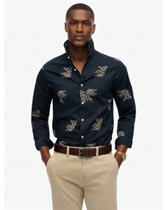 Футболка Modal Regular Fit с цветочным принтом для пляжа, Draconic Navy Superdry