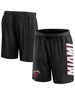 Мужские черные шорты Miami Heat Post Up Mesh Fanatics