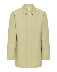 Мужской водонепроницаемый тренч стандартного кроя, бежевый Only & sons