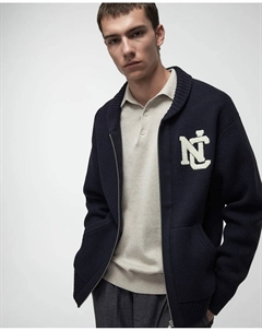 Интарсия куртка, темно-синий Сфера