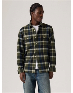 Хлопковая рубашка с длинными рукавами и воротником в клетку Jackson Levi's®