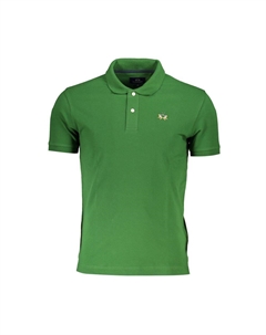 Элегантная зеленая рубашка-поло Slim Fit с контрастной отделкой, зеленый La martina