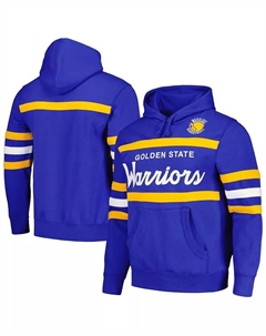 Мужская толстовка с капюшоном Golden State Warriors Head Coach Royal Mitchell and ness