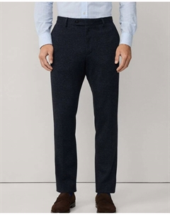 Мужские брюки чинос принц Уэльский, фасон Кенсингтон, узкий крой, темно-синий Hackett