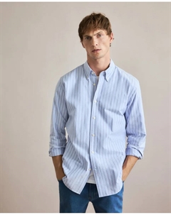 Мужская спортивная рубашка с длинным рукавом, темно-синий Emidio tucci