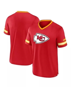 Мужская футболка Kansas City Chiefs с красными полосками в стиле stacking Fanatics