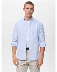Хлопковая оксфордская рубашка Regular Fit, Pastel Blue Mango