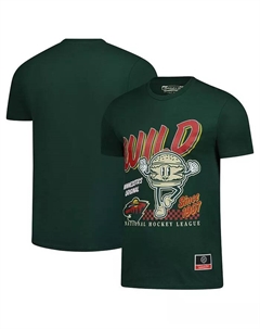 Мужская зеленая футболка Minnesota Wild Local Food Mitchell and ness