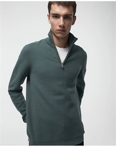 Кофта на молнии, структура, зеленый Сфера