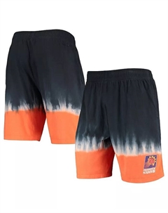Мужские шорты Phoenix Suns Hardwood Classic Authentic черного и оранжевого цветов Mitchell and ness