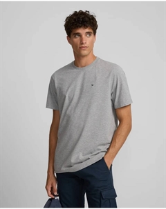 Мужская футболка с маленьким логотипом, серая, серый Silbon