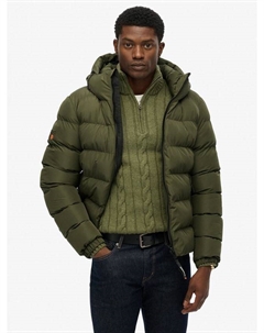 Утепленная спортивная куртка с капюшоном, Army Khaki Superdry