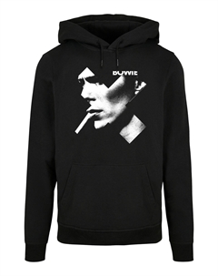 Пуловер Basic Hoodie David Bowie Cross Smoke Kreuz, черный F4nt4stic