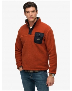 Флисовая кофта Fuji с застежкой до половины, Mango Orange Superdry