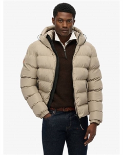 Утепленная спортивная куртка с капюшоном, Winter Twig Beige Superdry