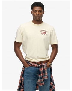 Хлопковая футболка Regular Fit с коротким рукавом Trade Tools Oversized, Dusty White Superdry