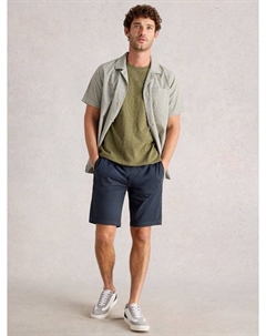 Хлопковая рубашка Hayle Regular Fit с геометрическим отложным воротником, Natural/Multi White stuff